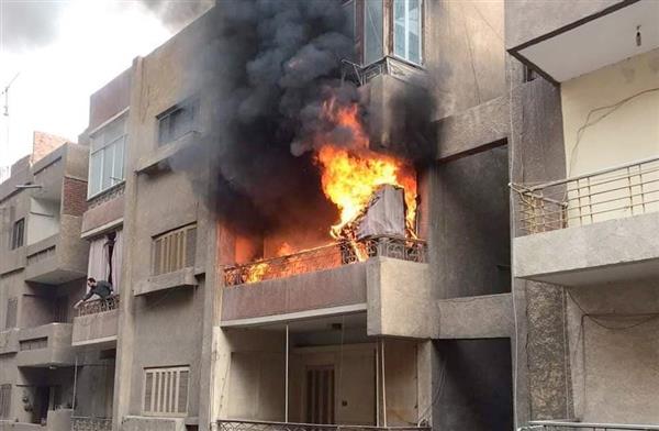 حريق وحدة سكانية
